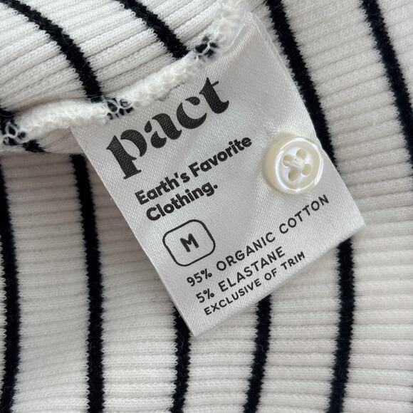 Pact Striped Favorite Rib Henley Long Sleeve Top - Picture 10 of 11